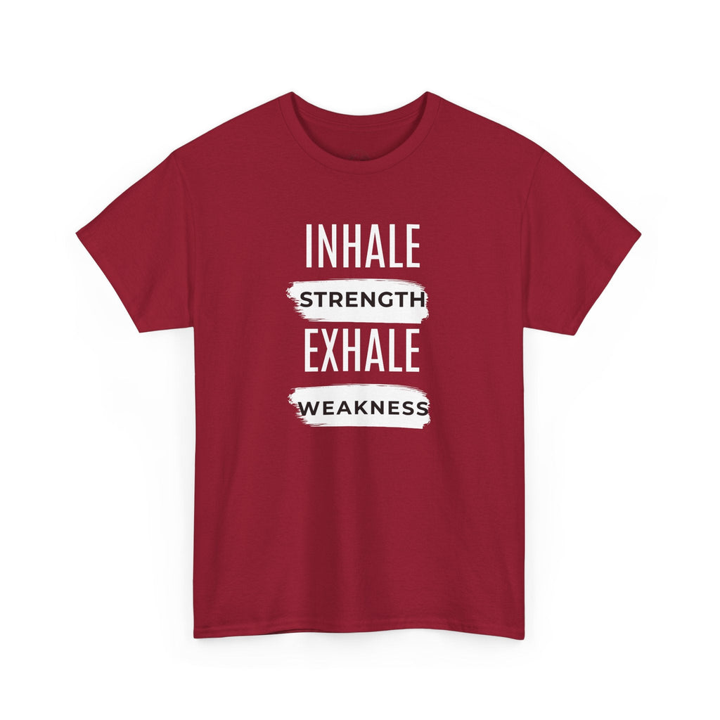 Inhale strength exhale weakness shirt for Fitness Enthusiasts, Workout Shirt, Motivational Gift, Gym Apparel, Inspirational [...]