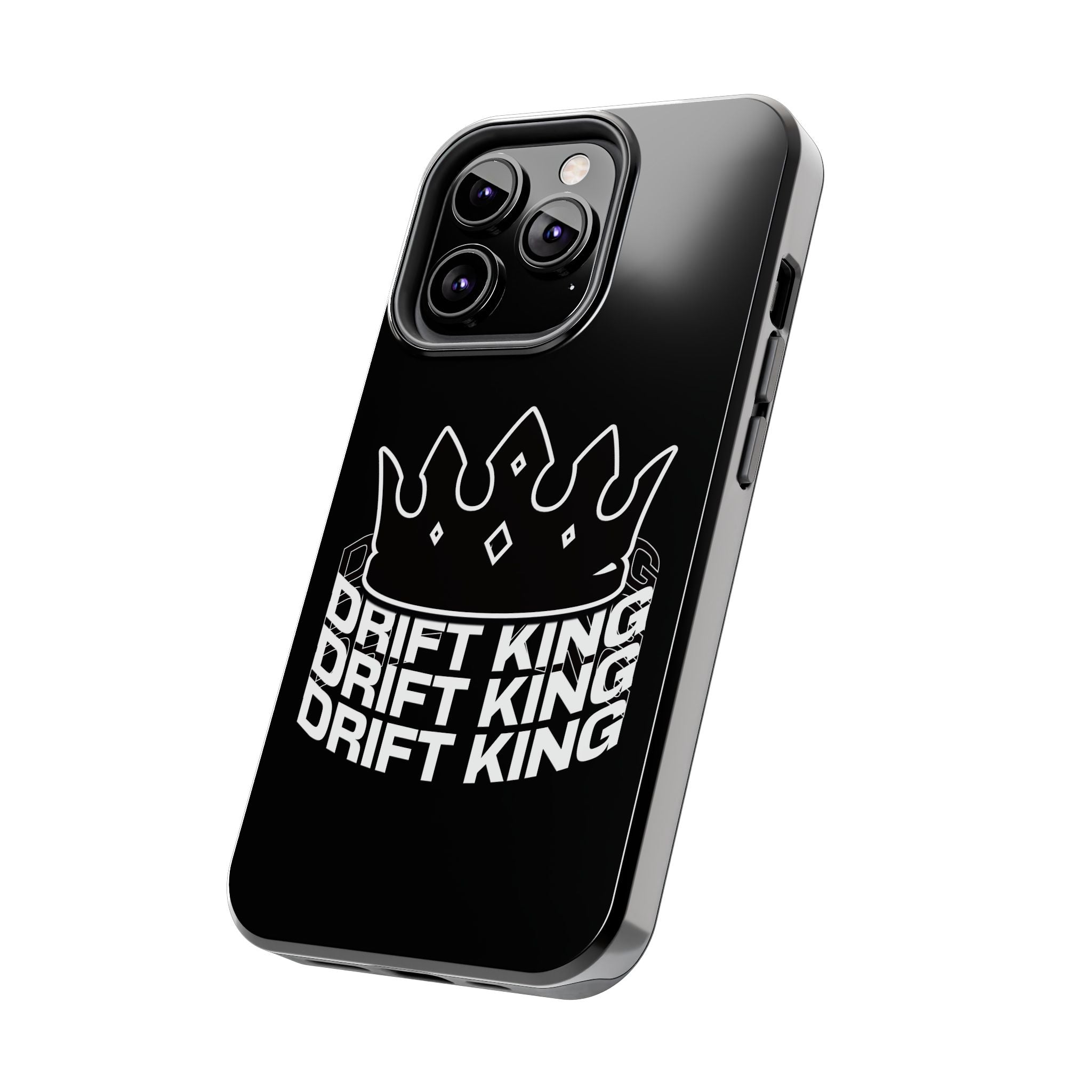 Drift King crown iPhone phone case | Tough Phone Case, racing typography iphone compatible