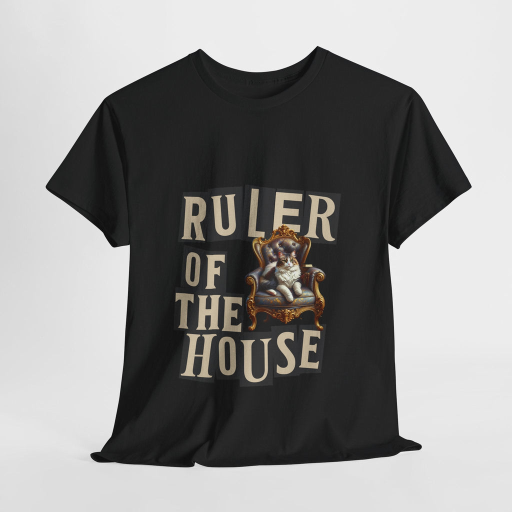 Ruler of the House Tee, Funny Pet Shirt, Gift for Cat Lovers, Unisex Cotton Tee, Casual Wear for Pet Owners