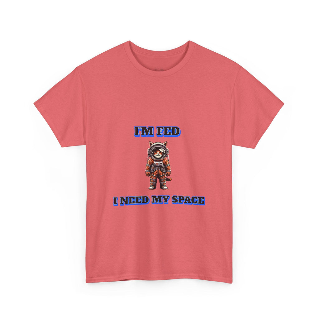 Funny cat lover shirt I'm Fed I Need My Space - Funny Gift, Casual Wear, Animal Lover Shirt, Self-Care Humor, Everyday Comfort