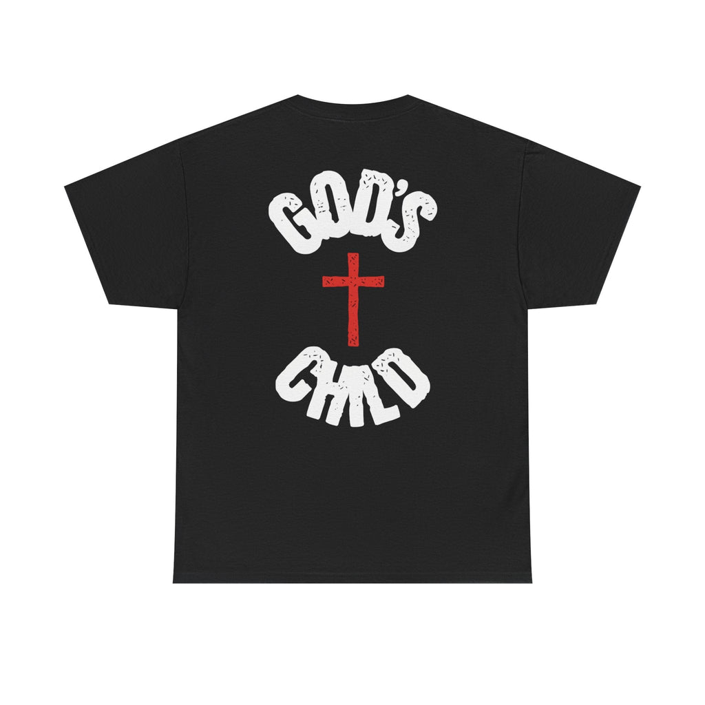 Christian T-Shirt — "God's Child" Cross Graphic Tee