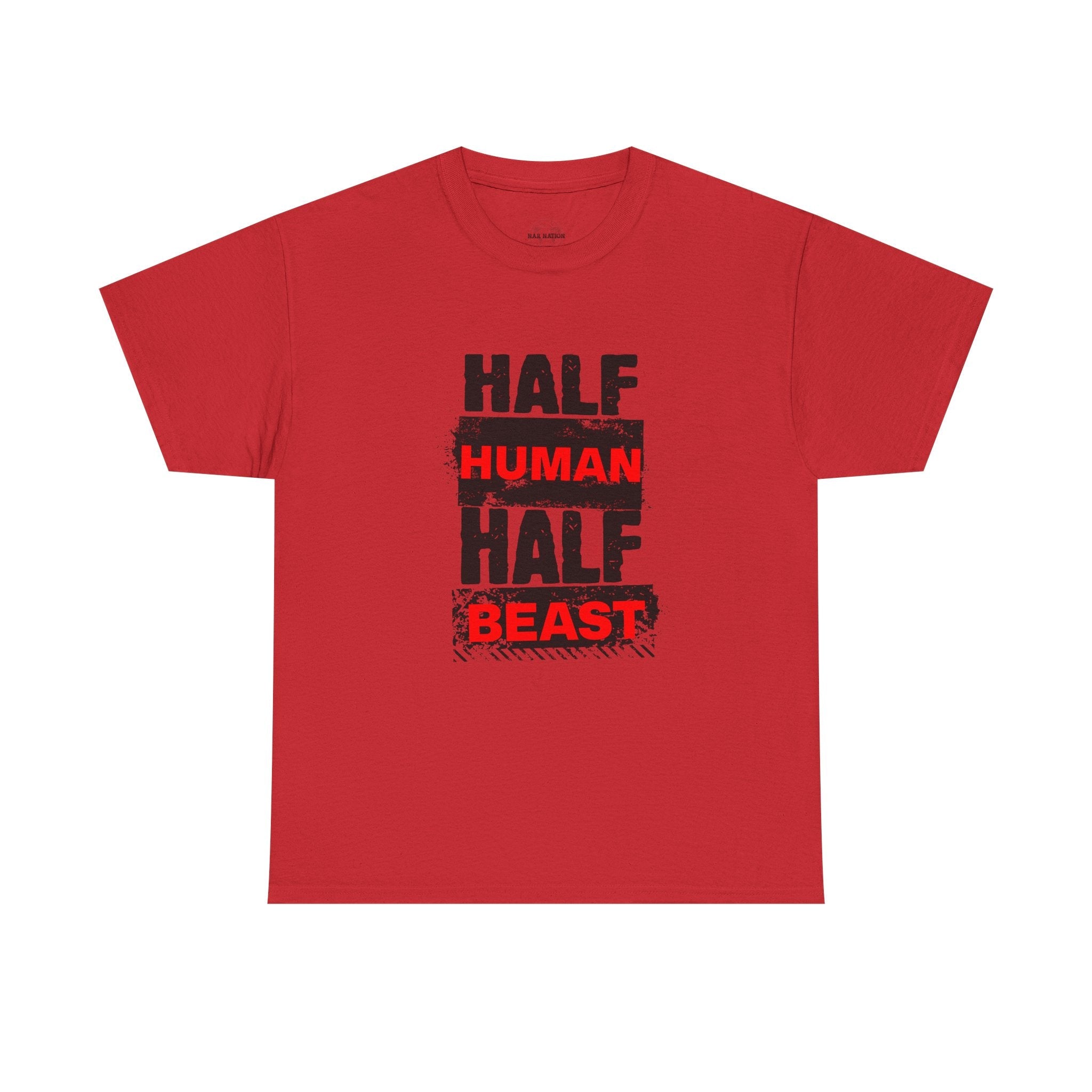 Half Human Half Beast shirt, Unisex Graphic T-Shirt, gym shirt, Unique Gift, fitness apperal, Statement Apparel
