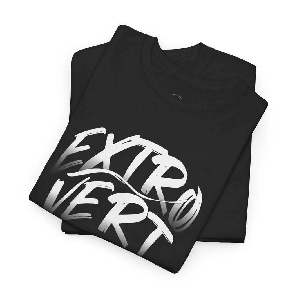 Extrovert Unisex Heavy Cotton Tee - Casual Wear, Gift for Social Butterflies, Graphic Tee, Everyday Comfort, Fun Statement Shirt