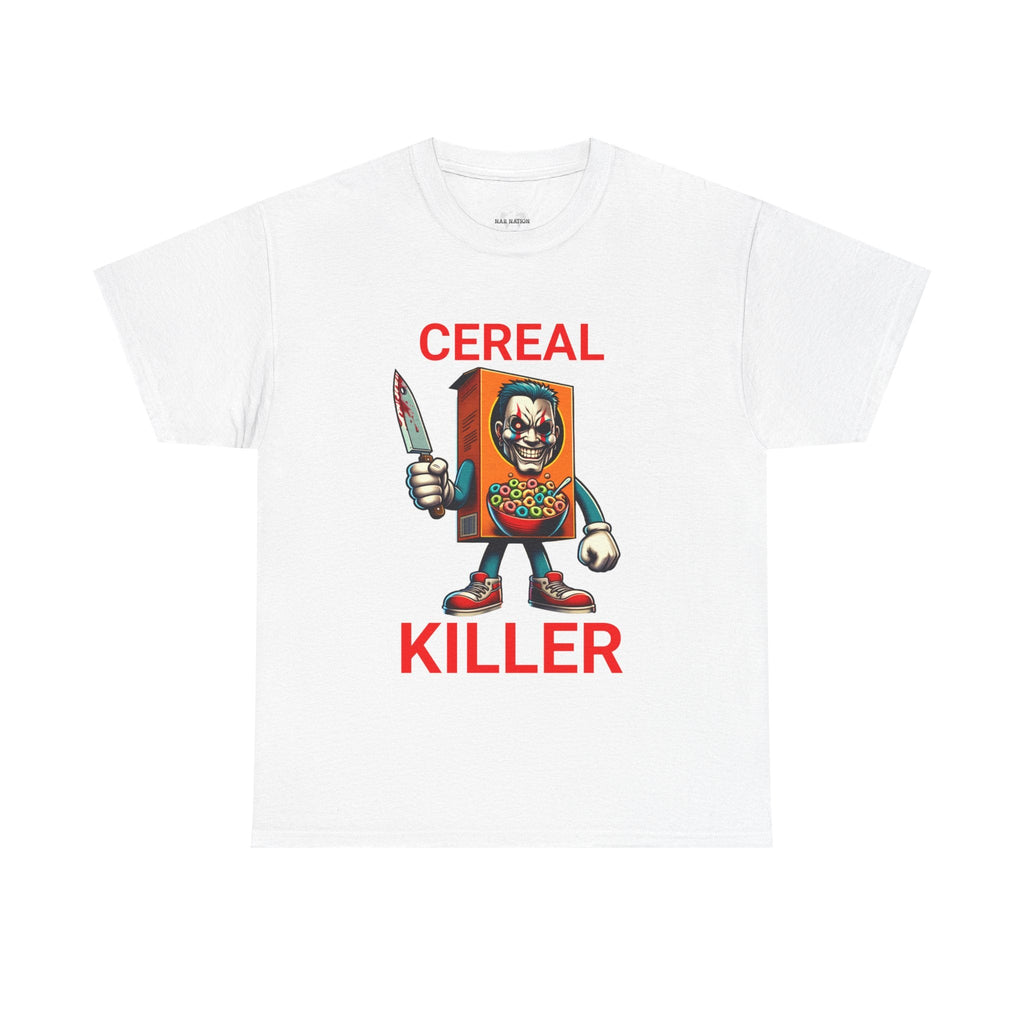 Cereal Killer Tee - Funny Unisex Cotton T-Shirt, Perfect for Halloween, Gift for Foodies, Quirky Humor Shirt