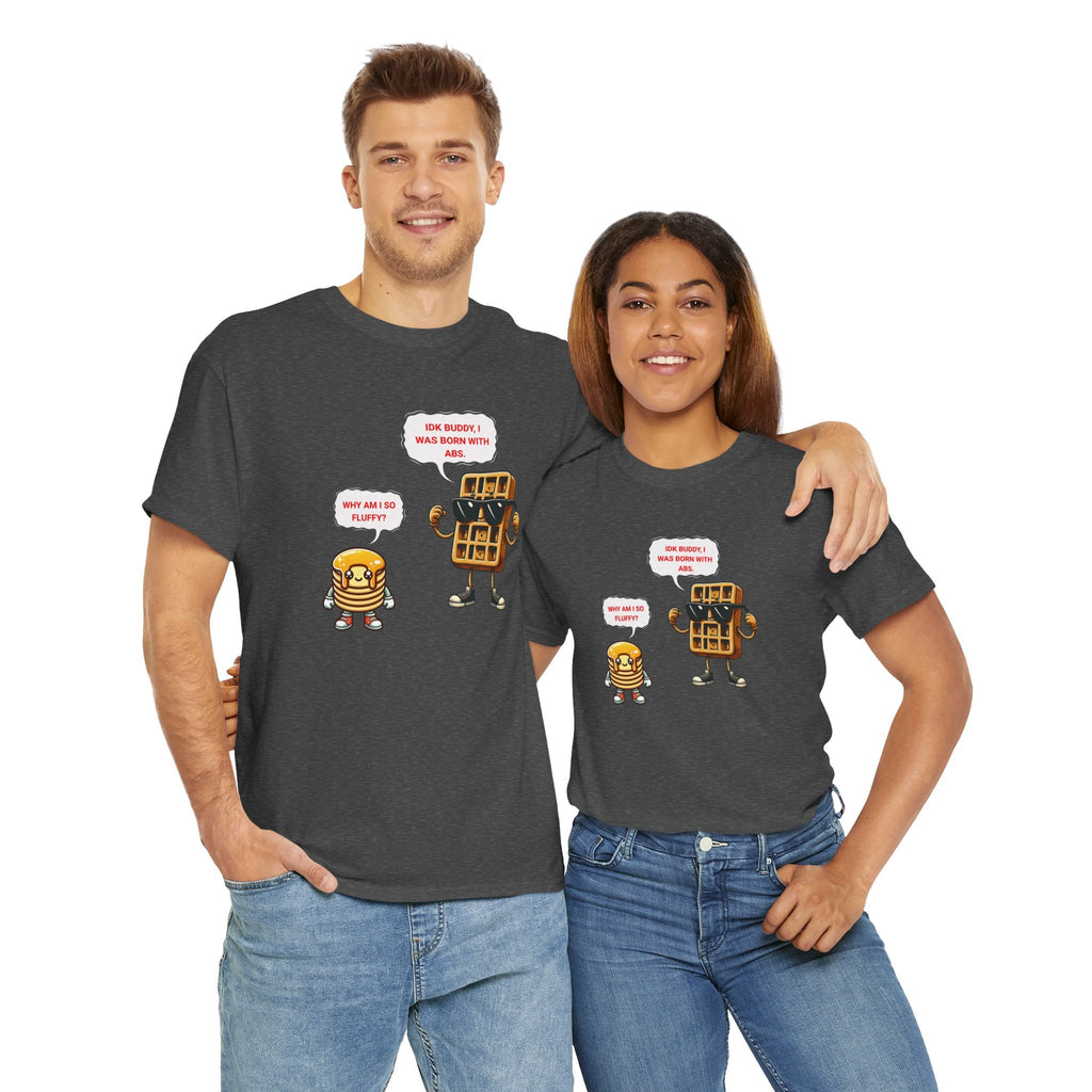 Funny breakfast waffle shirt  waffle with abs shirt breakfast lovers shirt, waffle lovers shirt