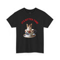 Funny Cat Lover Tee, It's Kittea Time Shirt, Unisex Cotton T-Shirt, Gift for Pet Owners, Animal Lover Apparel, Casual Wear