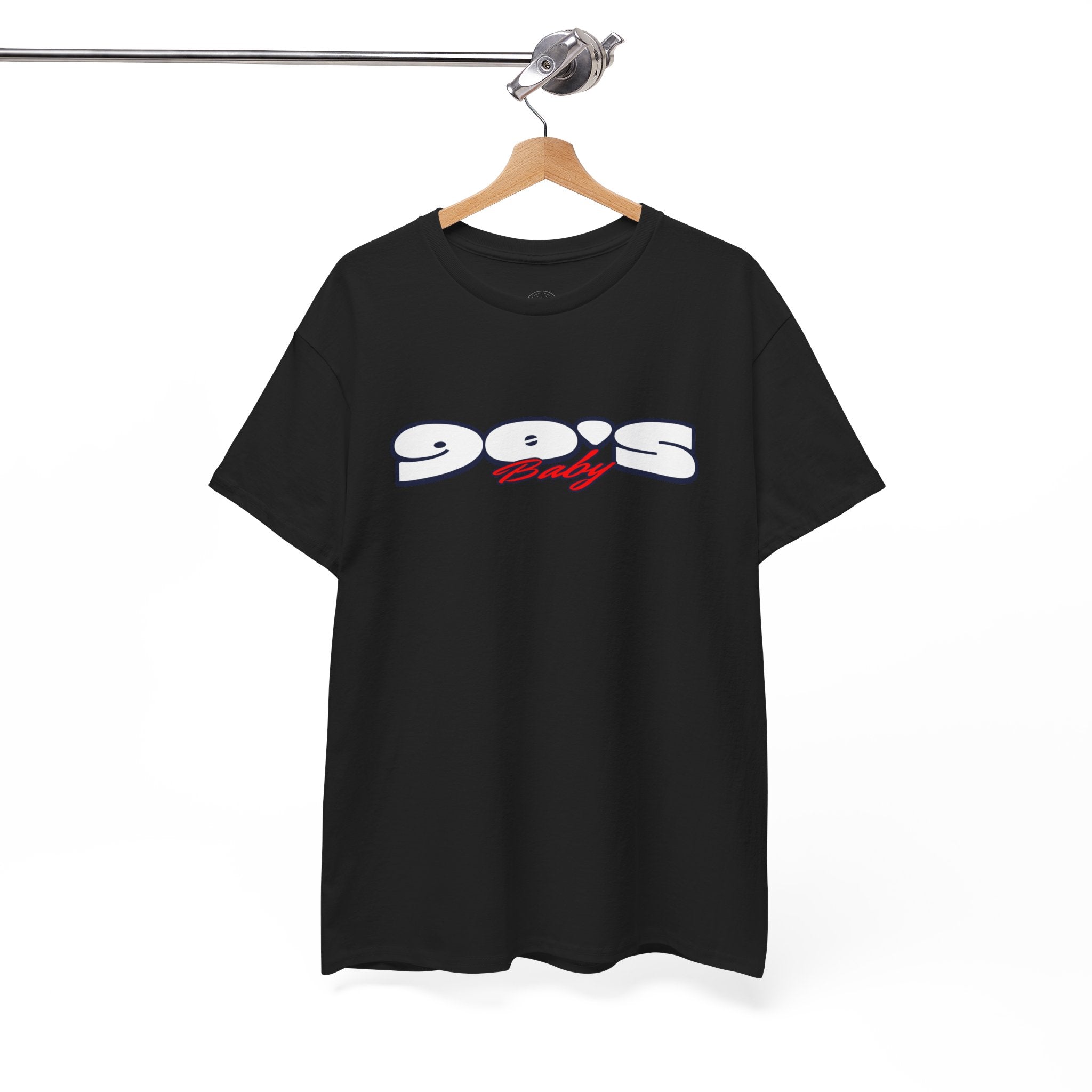 90s baby Nostalgia Unisex Heavy Cotton Tee, Retro Style T-Shirt, Casual Wear, Vintage Aesthetic, Gift for 90s Kids, Comfortable Everyday Tee