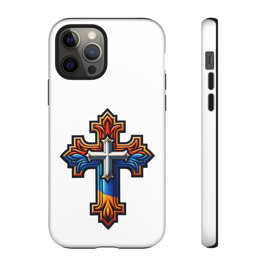 Armenian cross flag phone case iPhone Samsung Google, Christian phone case, white phone case