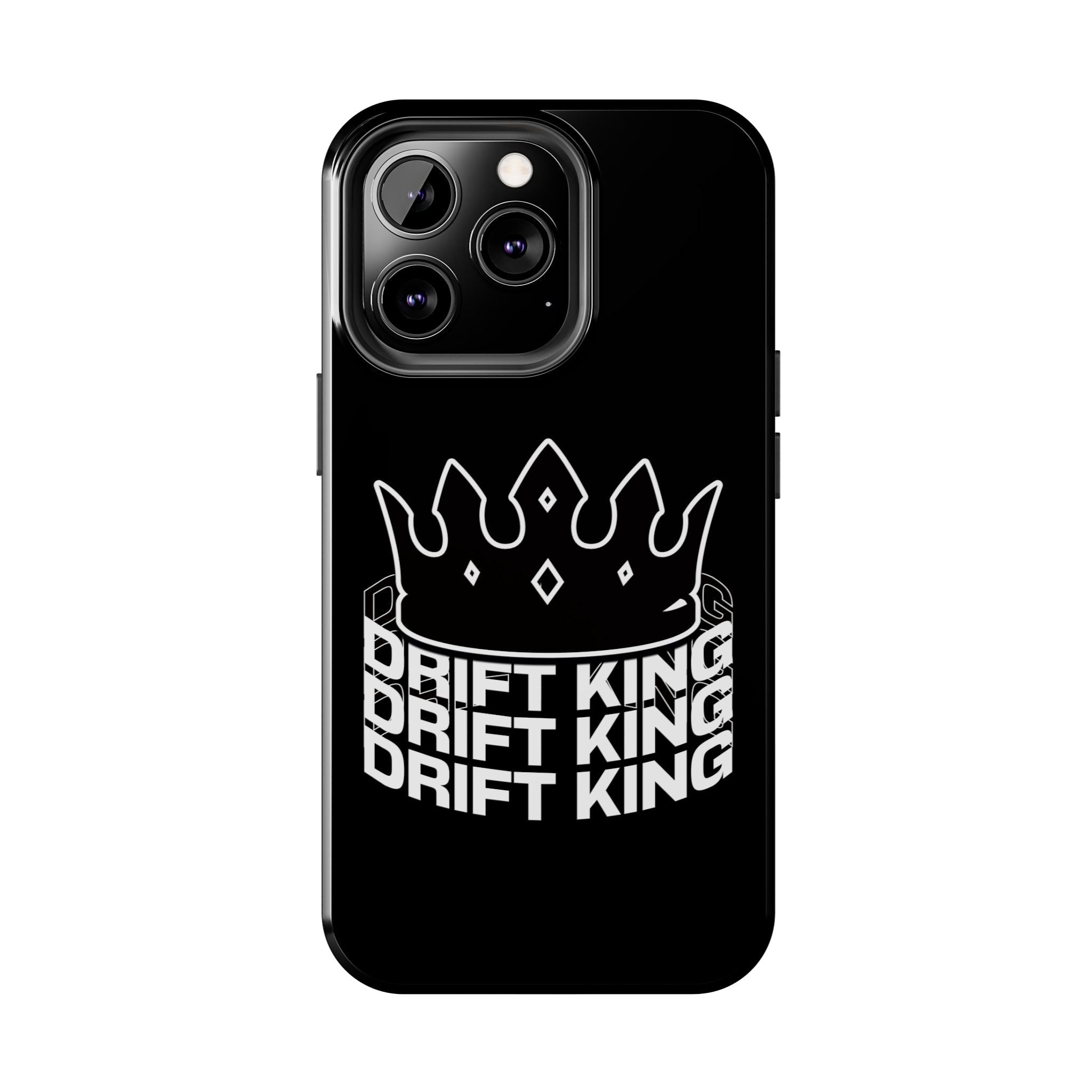 Drift King crown iPhone phone case | Tough Phone Case, racing typography iphone compatible