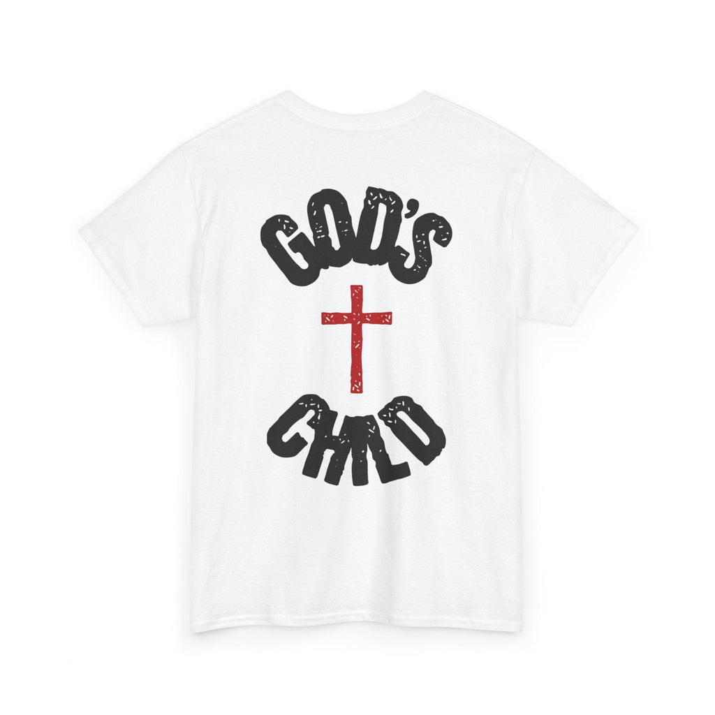 Christian T-Shirt — "God's Child" Cross Graphic Tee