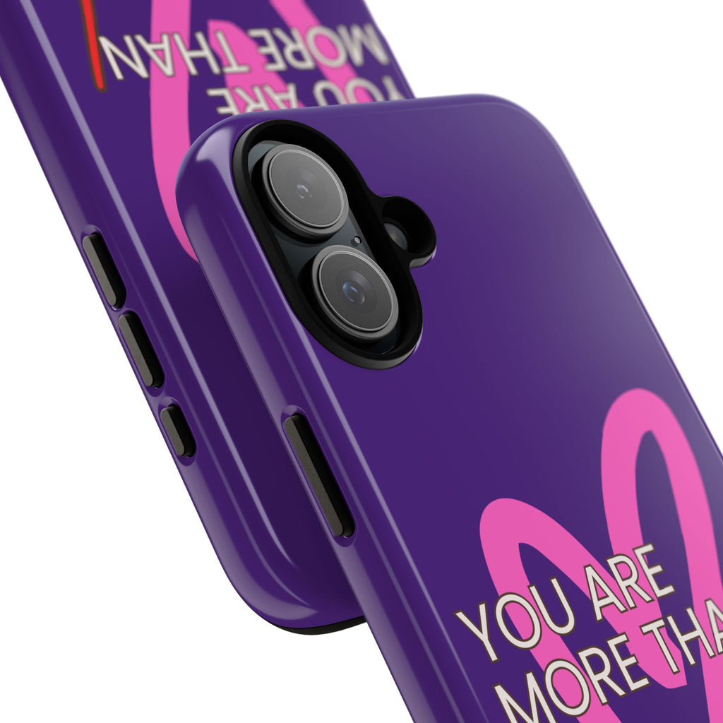 You are more than enough purple phone case, cute phone case gift