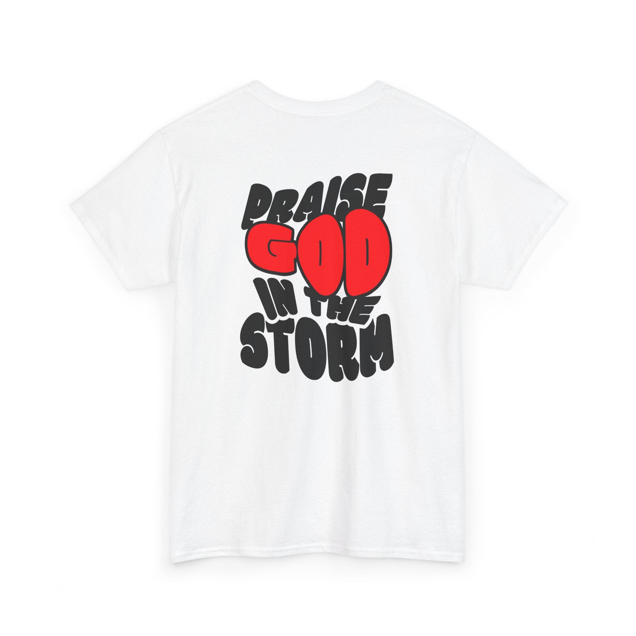 Praise God in the Storm Tee | Religious Faith Typography, Christian Shirt