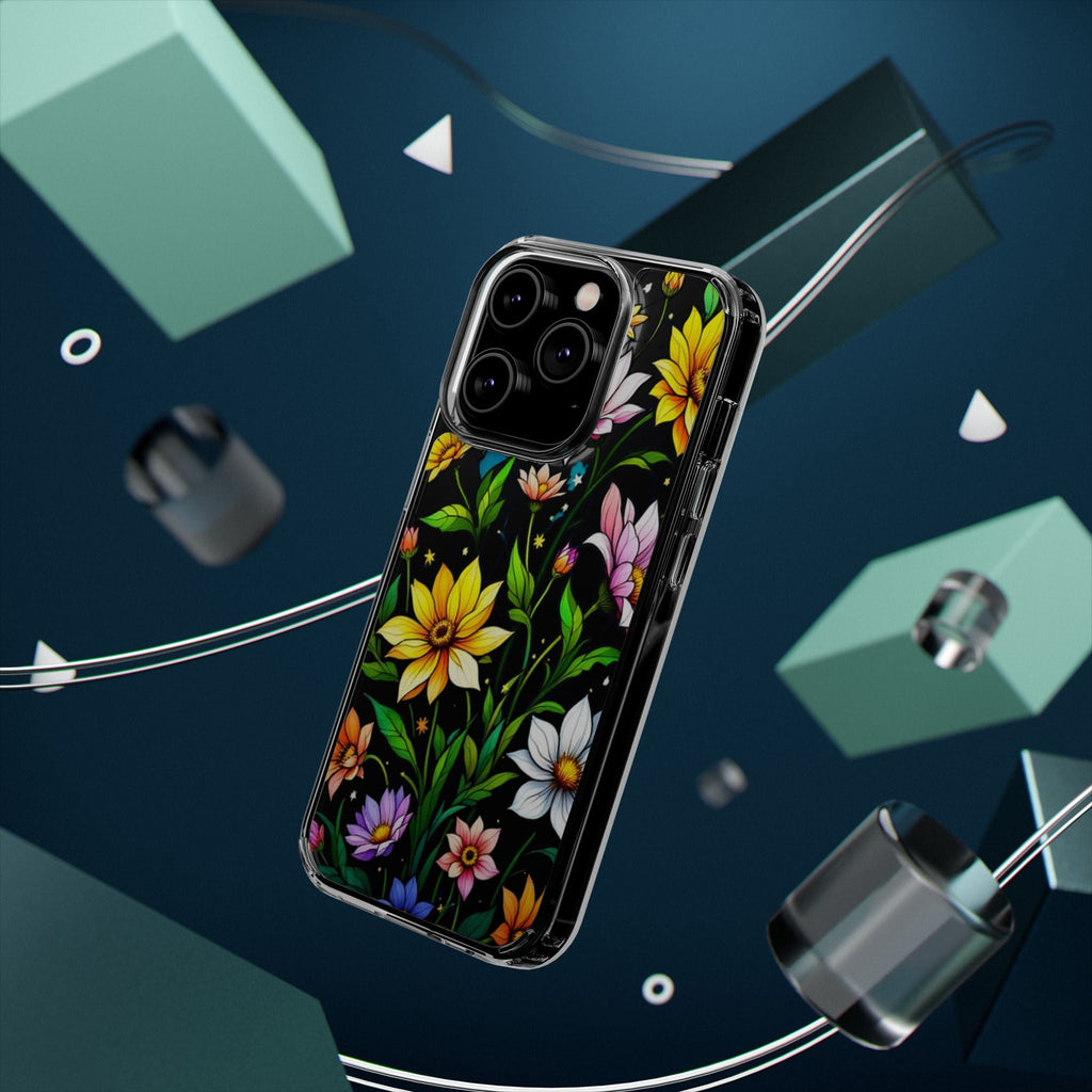 Cute flower phone case, clear phone case, iPhone phone case, Samsung phone case, phone case gift