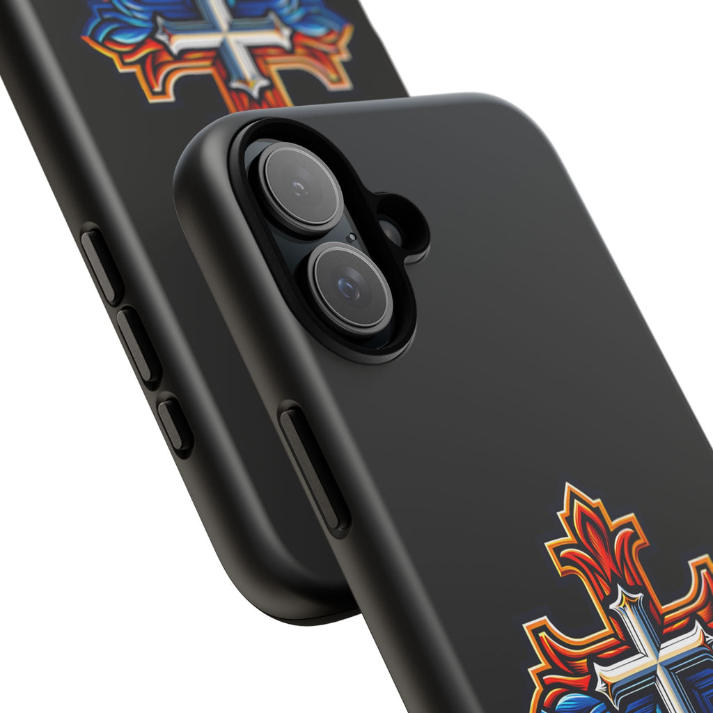 Armenian Cross phone case black, tough guard phone case