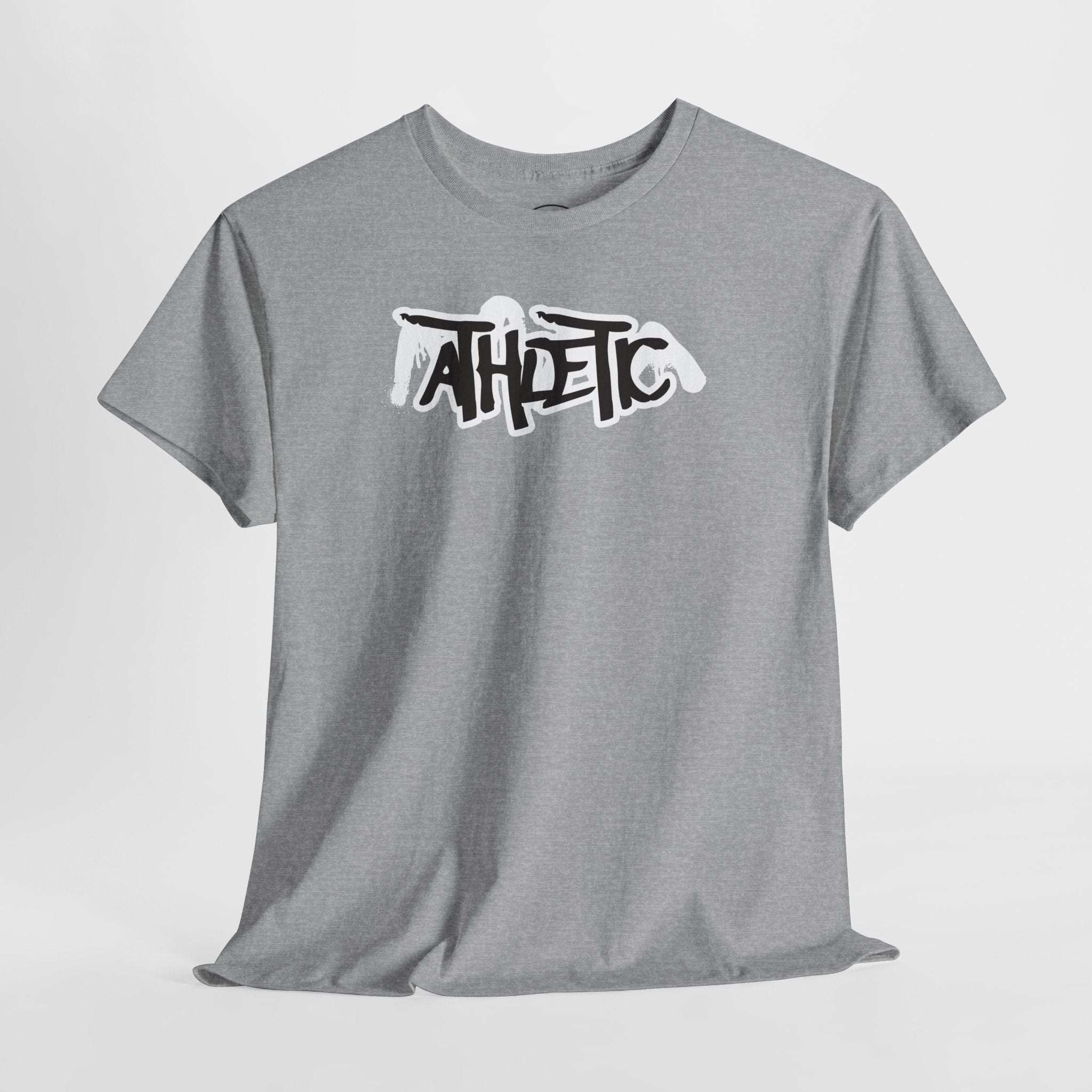Athletic Graffiti T-Shirt — Red & Black Streetwear Logo Tee
