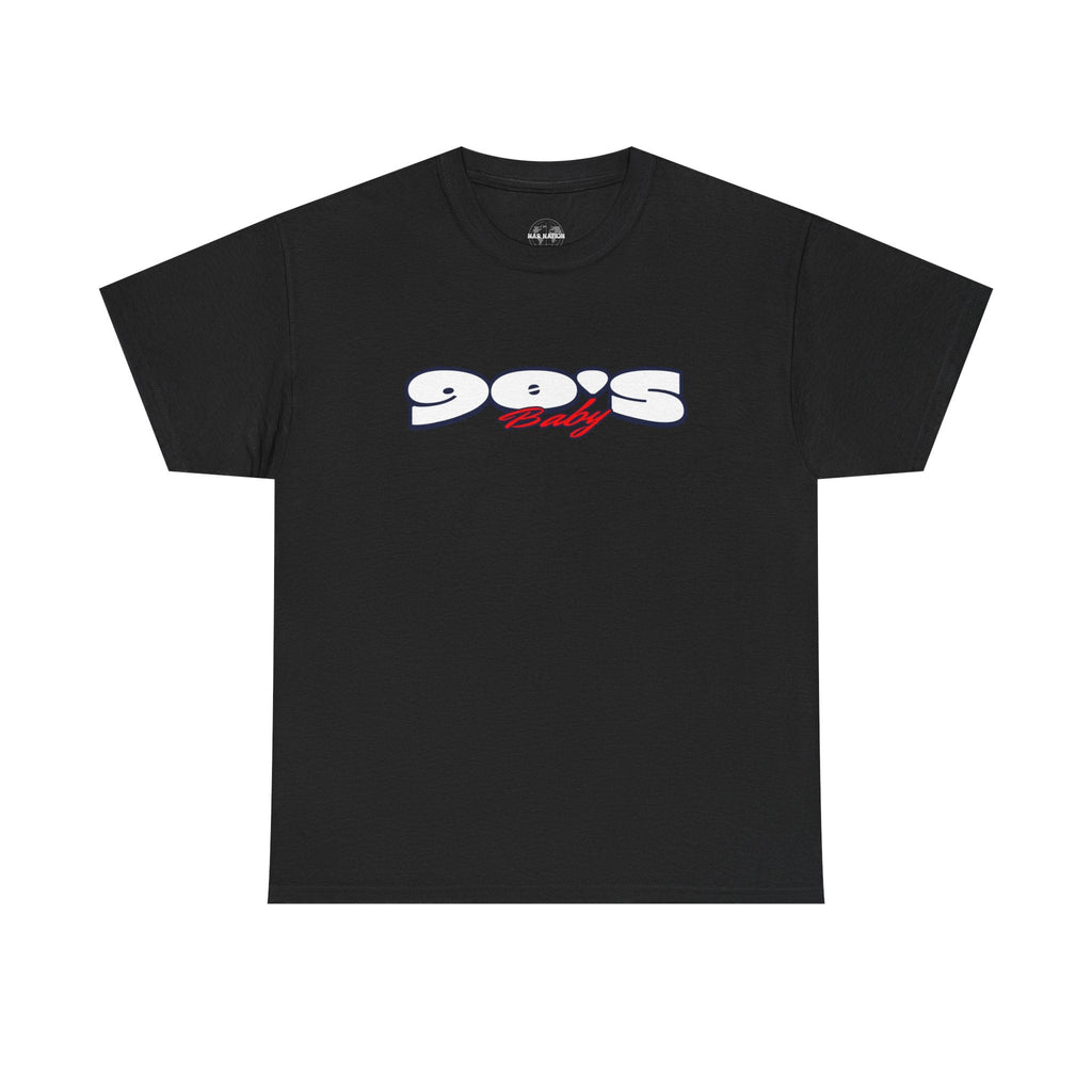 90s baby Nostalgia Unisex Heavy Cotton Tee, Retro Style T-Shirt, Casual Wear, Vintage Aesthetic, Gift for 90s Kids, Comfortable Everyday Tee