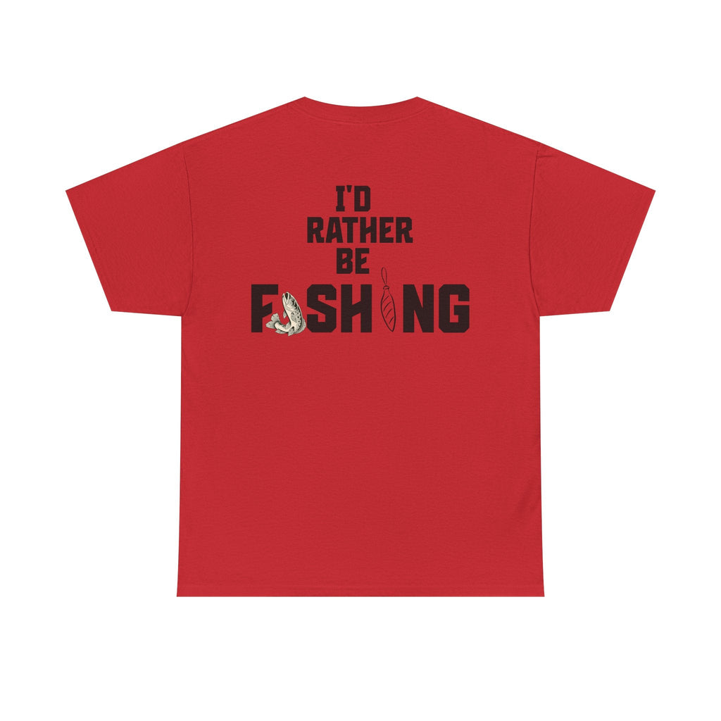 I'd Rather Be Fishing Tee | Fishing Graphic Shirt, Angler Design