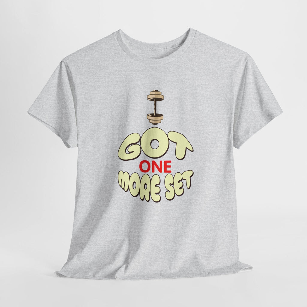 I Got One More Set t-shirt Perfect for Gym Lovers, Athletes, Workout Gift, Plus-Size Friendly, Casual Wear
