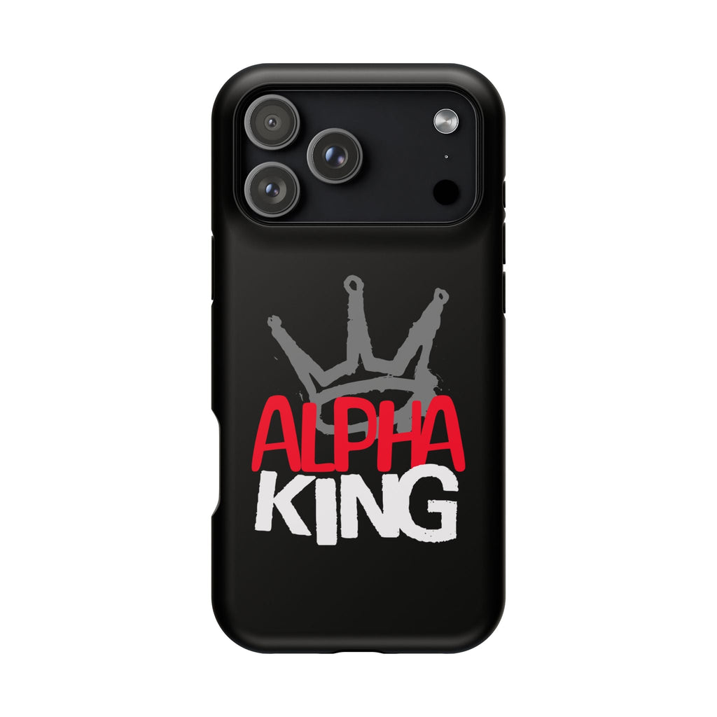 Alpha King Crown phone case compatible with iphone  16 and 17 | Magnetic back impact-resistant case