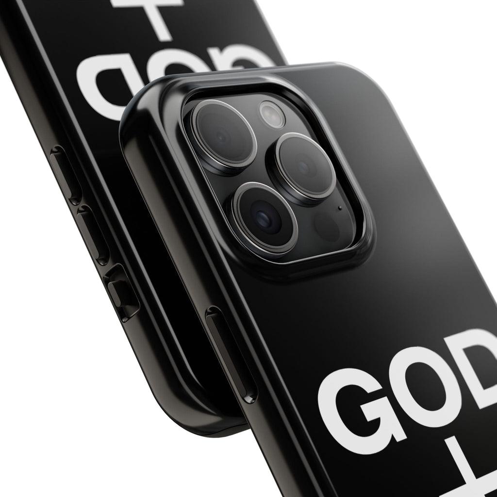 God First iPhone compatible phone case | Christian cross phone case faith accessory
