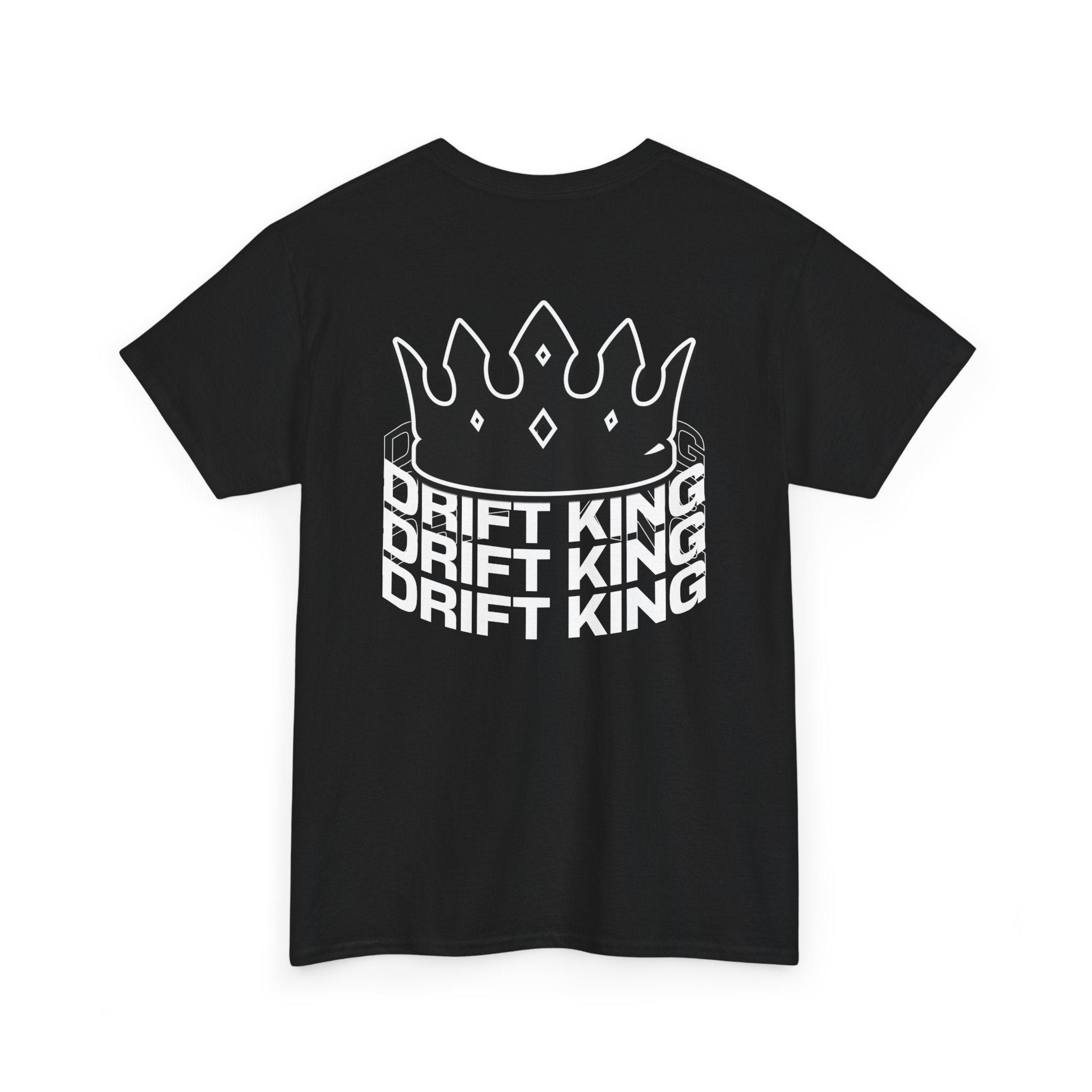 Drift King Unisex Heavy Cotton Tee - Stylish Streetwear, Perfect for Car Enthusiasts, Gift for Drivers, Casual Wear, Unique Tee