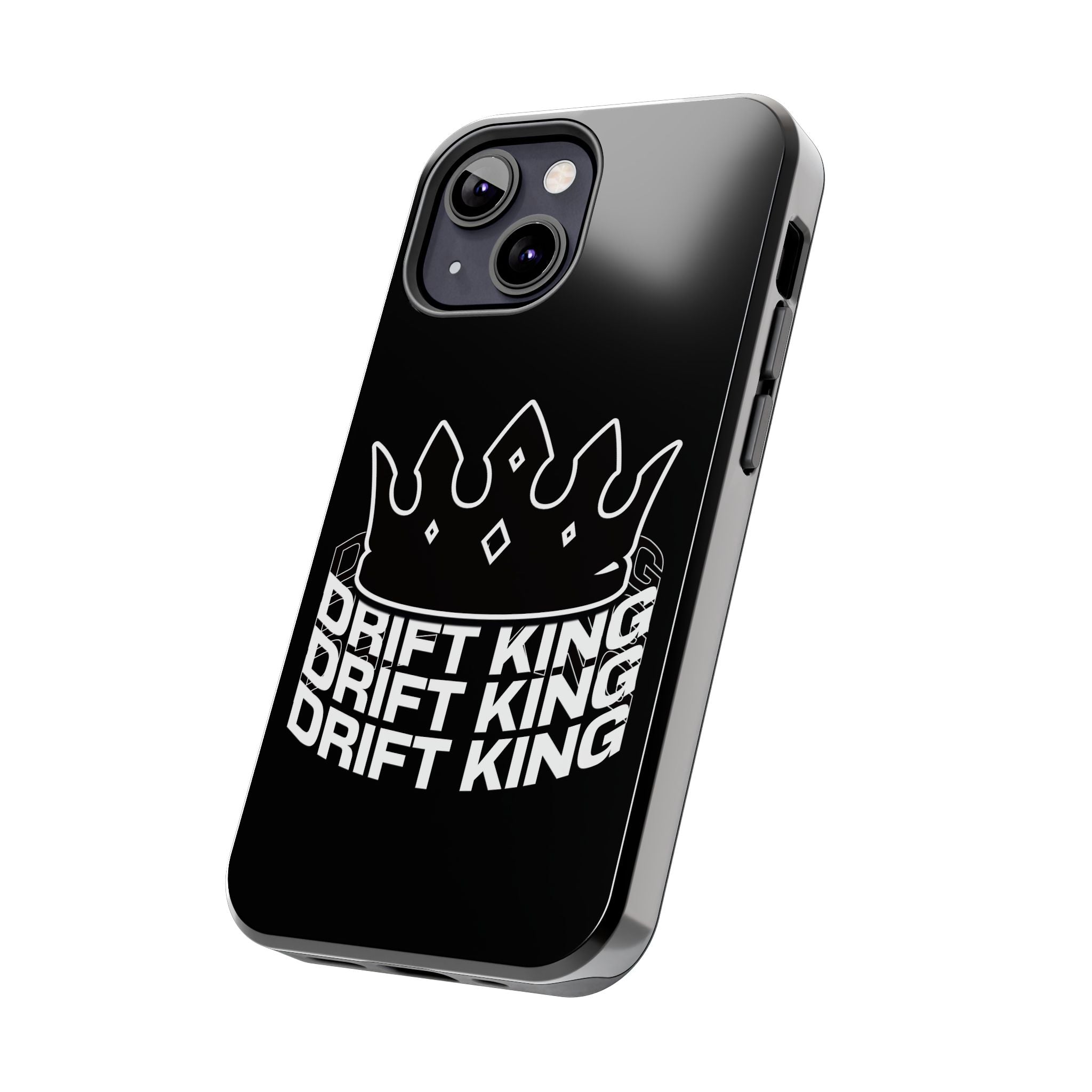 Drift King crown iPhone phone case | Tough Phone Case, racing typography iphone compatible