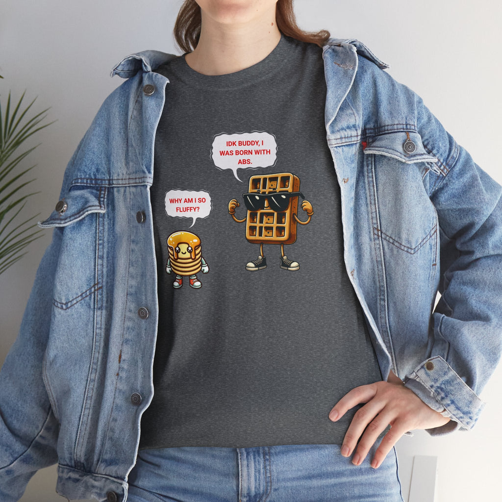 Funny breakfast waffle shirt  waffle with abs shirt breakfast lovers shirt, waffle lovers shirt