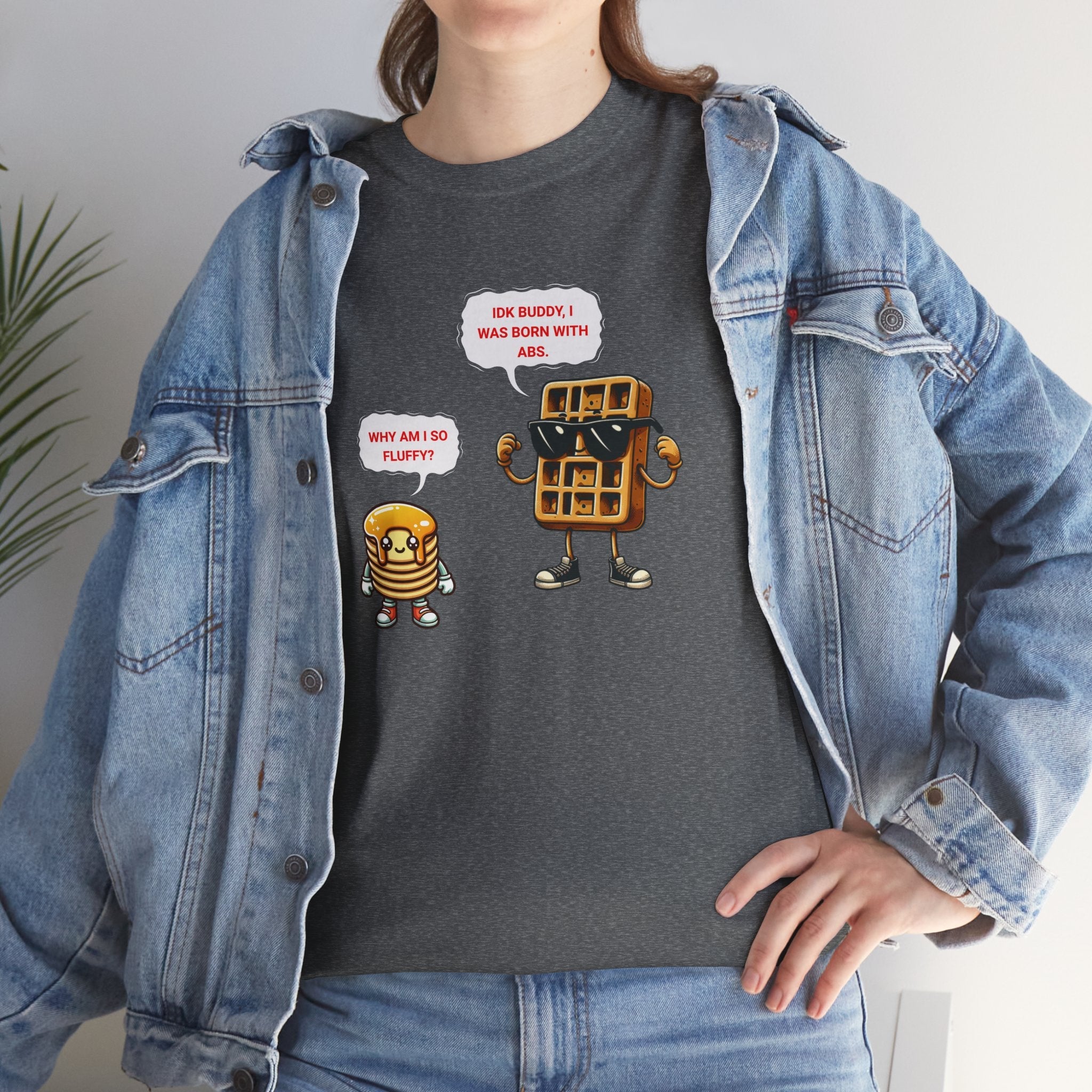 Funny breakfast waffle shirt  waffle with abs shirt breakfast lovers shirt, waffle lovers shirt