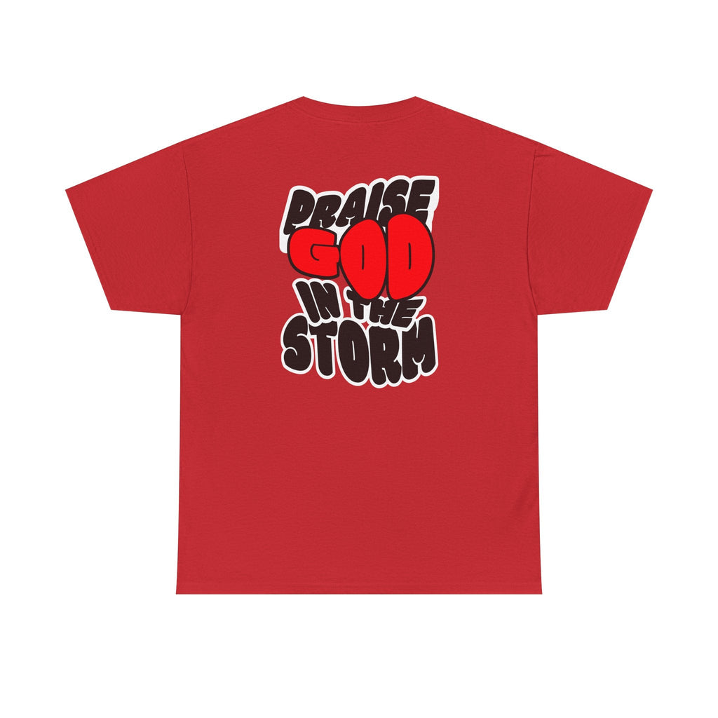 Praise God in the Storm Tee | Religious Faith Typography, Christian Shirt