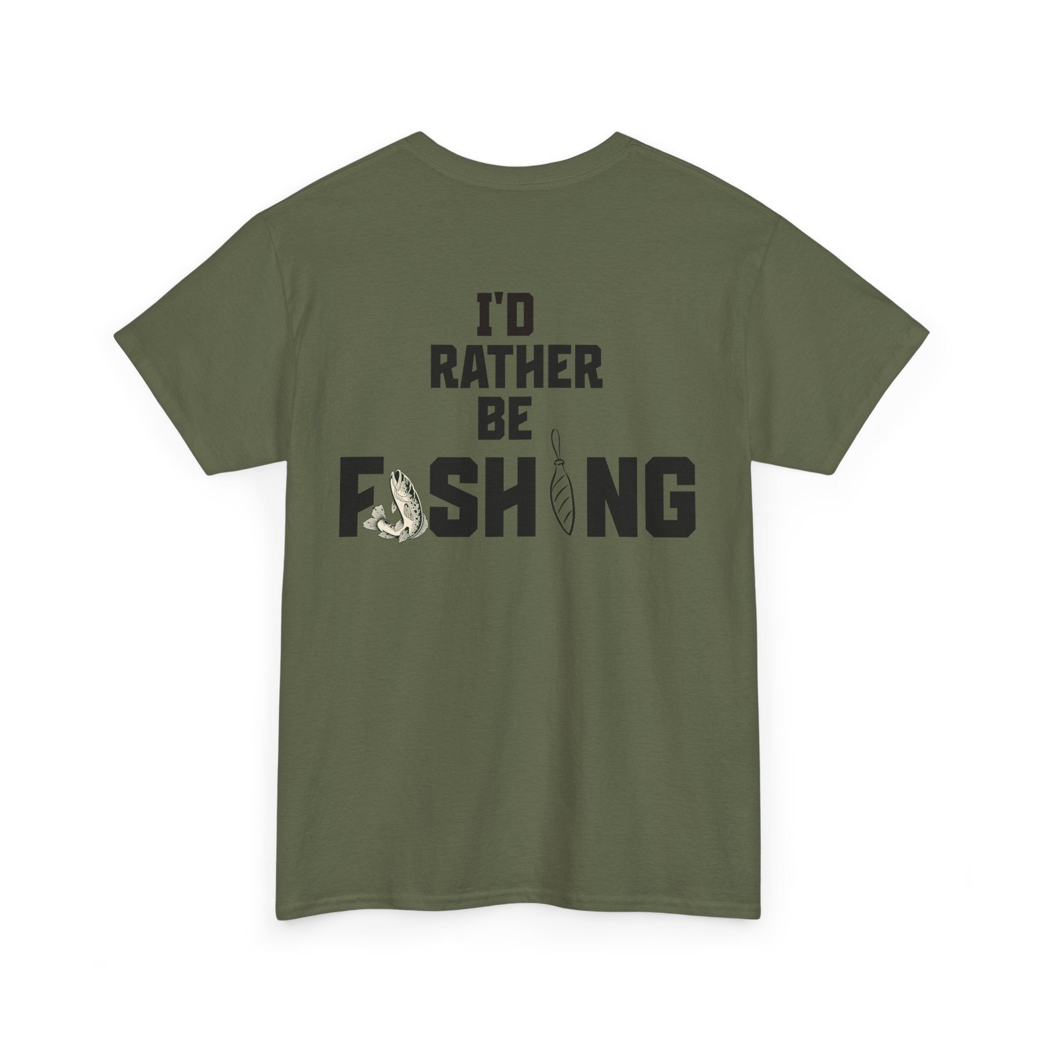 I'd Rather Be Fishing Tee | Fishing Graphic Shirt, Angler Design