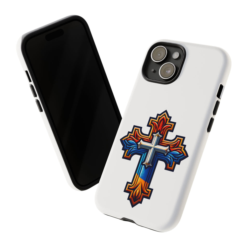 Armenian cross flag phone case iPhone Samsung Google, Christian phone case, white phone case