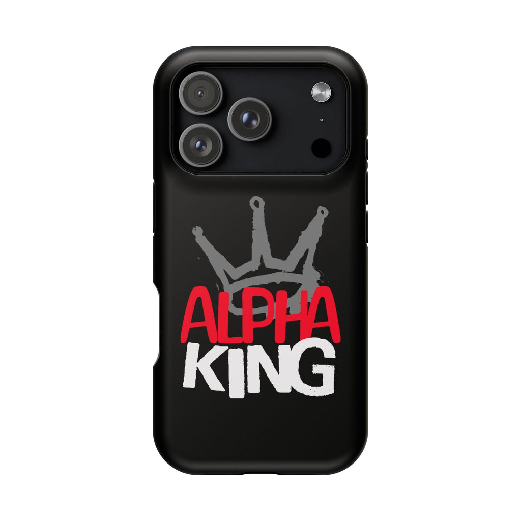 Alpha King Crown phone case compatible with iphone  16 and 17 | Magnetic back impact-resistant case