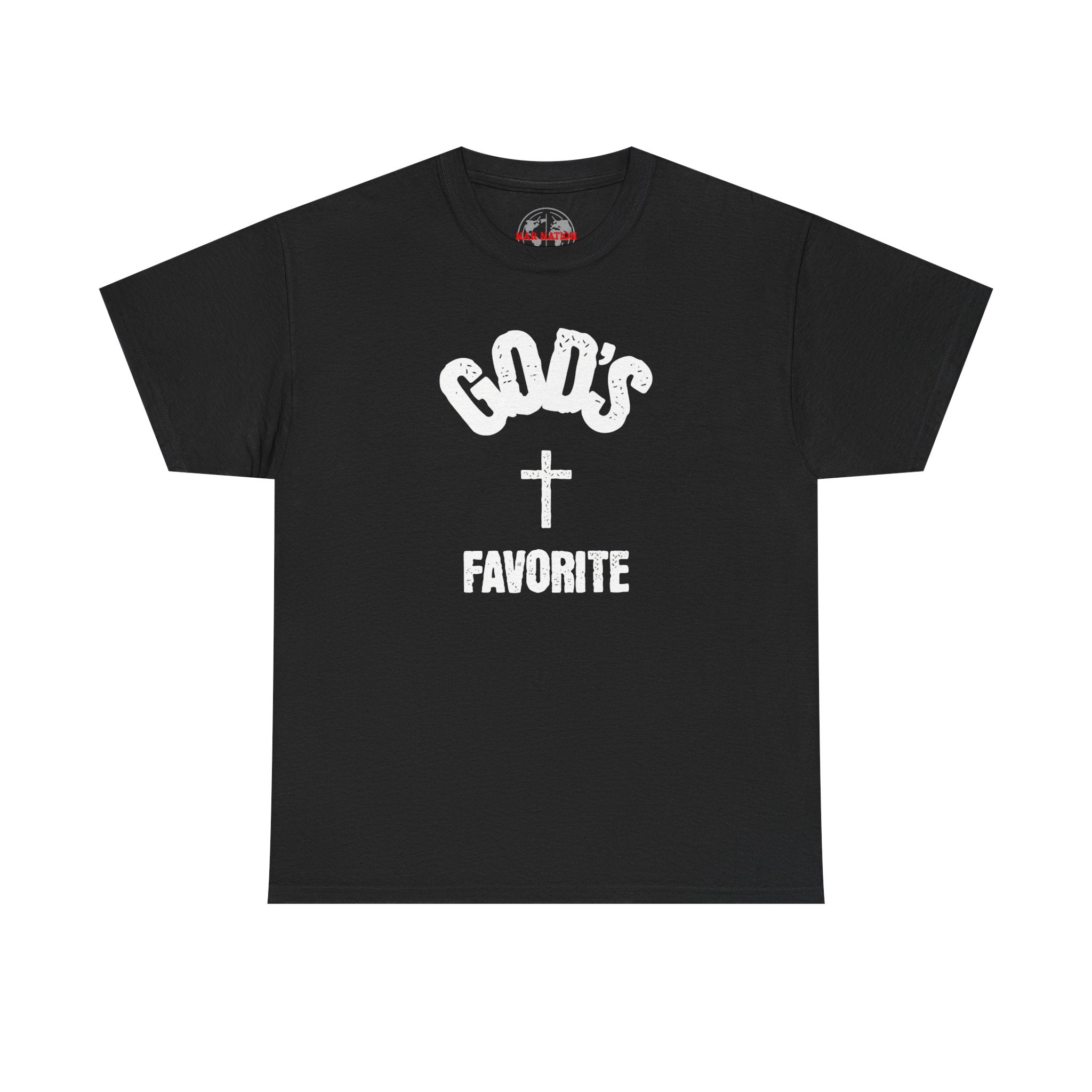 God's Favorite T-Shirt — Christian Cross Faith Graphic Tee