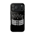Drift King crown iPhone phone case | Tough Phone Case, racing typography iphone compatible