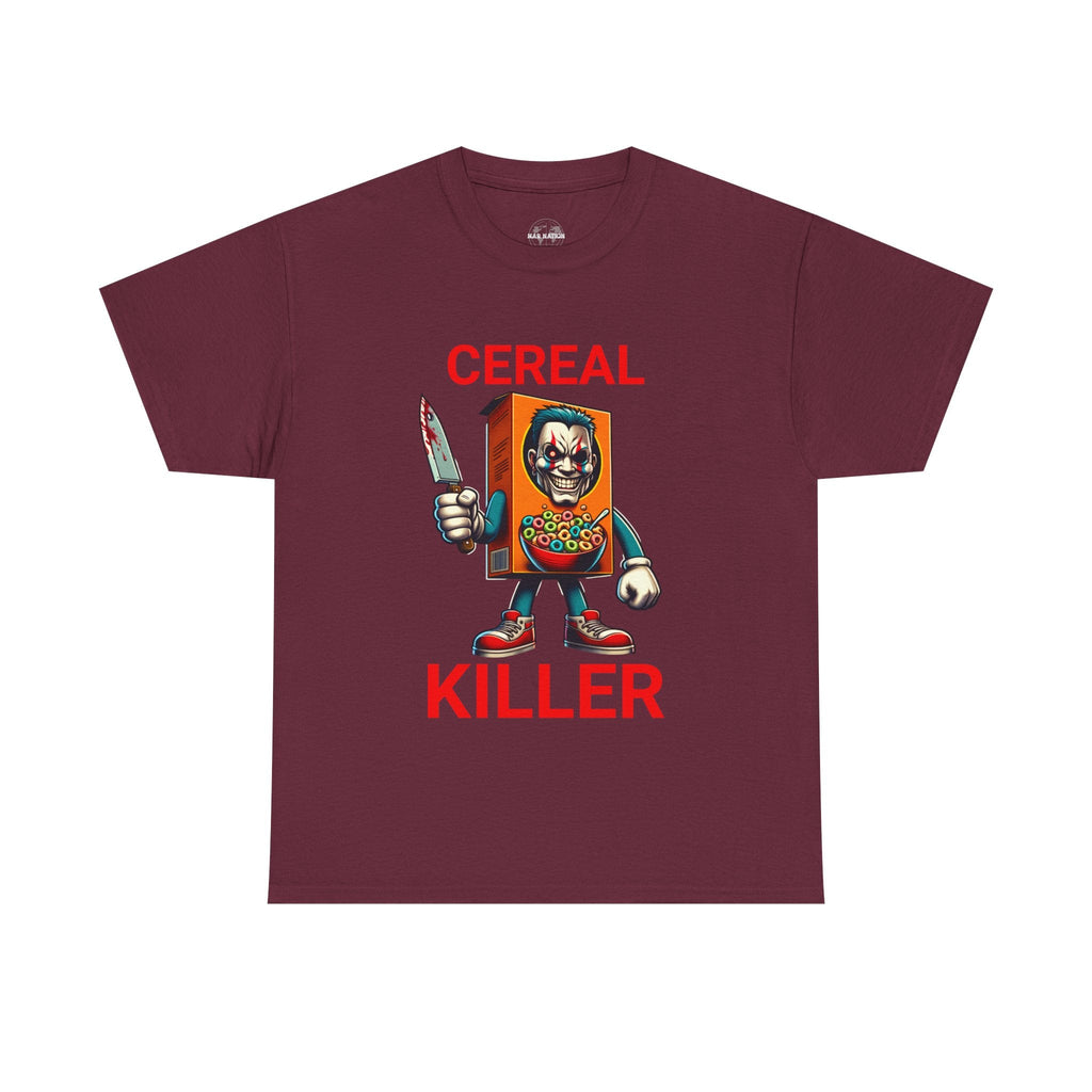 Cereal Killer Tee - Funny Unisex Cotton T-Shirt, Perfect for Halloween, Gift for Foodies, Quirky Humor Shirt