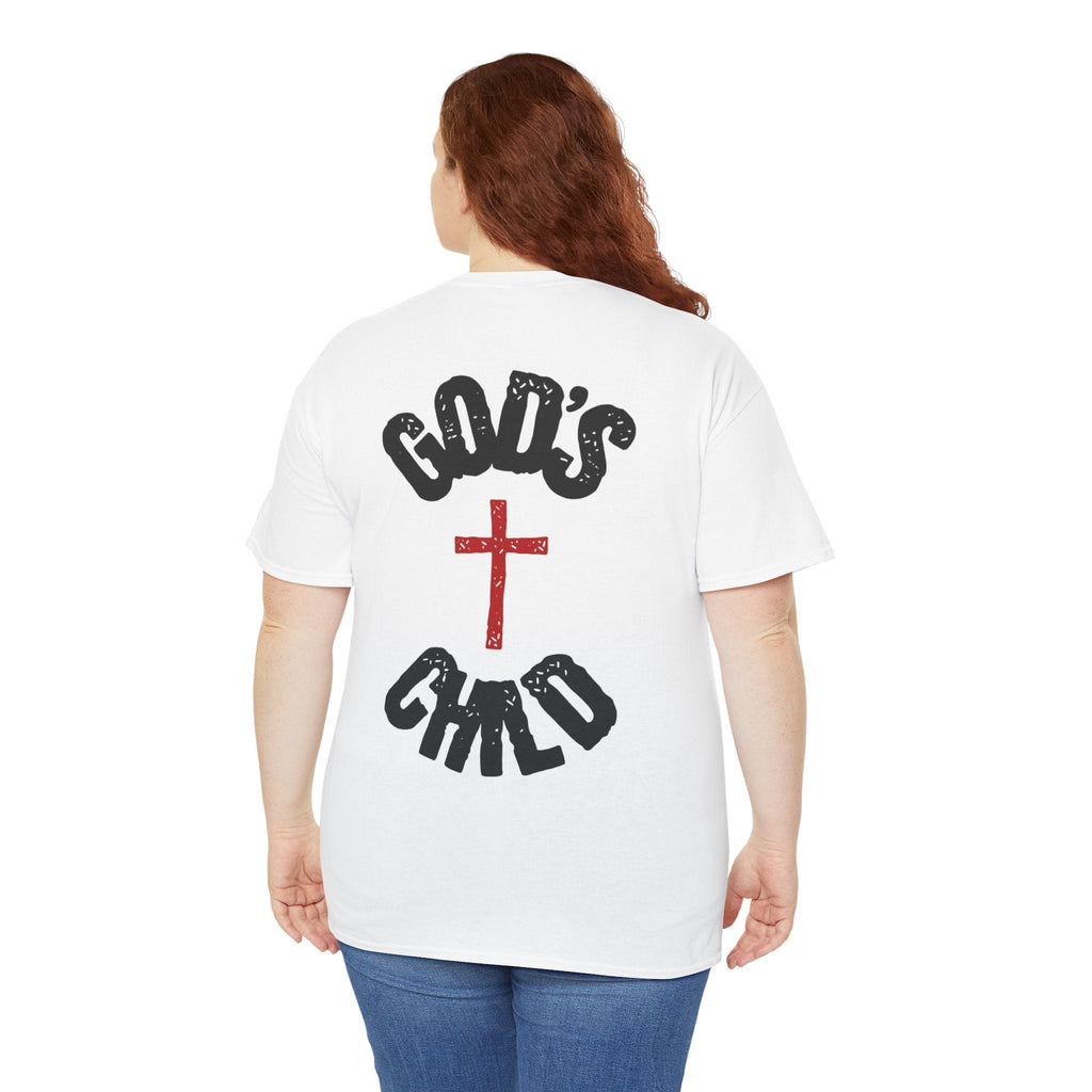 Christian T-Shirt — "God's Child" Cross Graphic Tee