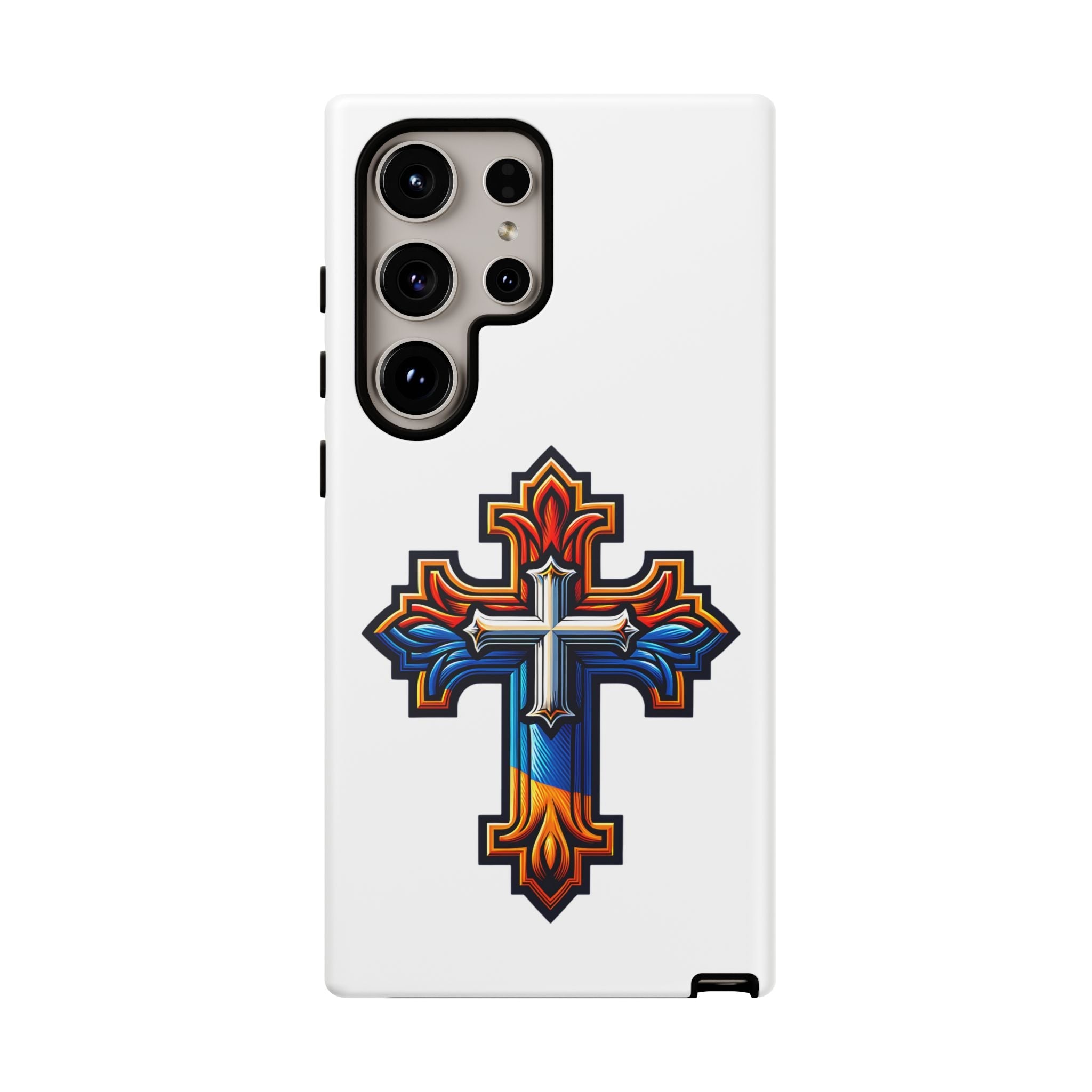 Armenian cross flag phone case iPhone Samsung Google, Christian phone case, white phone case