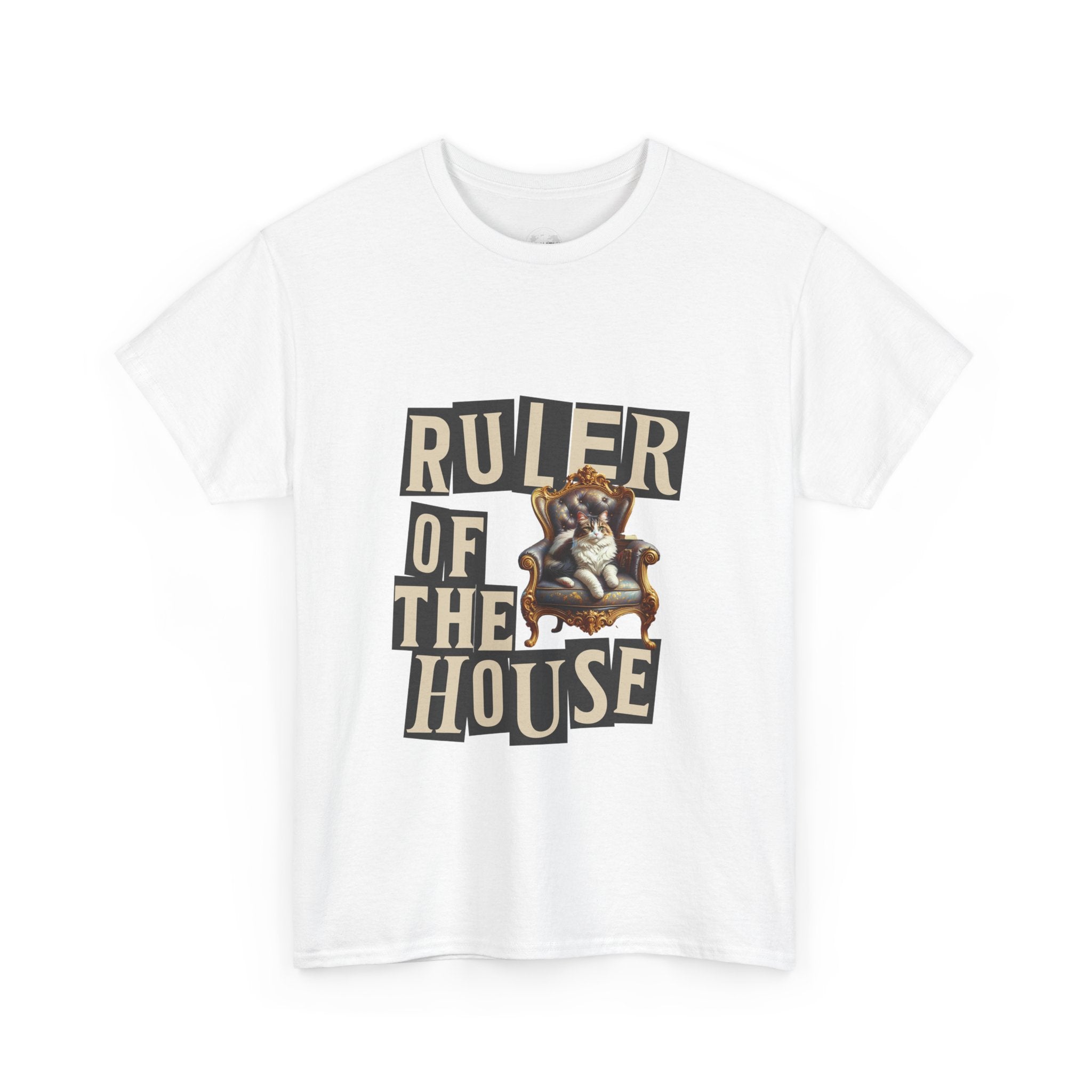 Ruler of the House Tee, Funny Pet Shirt, Gift for Cat Lovers, Unisex Cotton Tee, Casual Wear for Pet Owners