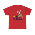 Unisex Heavy Cotton Tee: No Money No Bunny Tee, Funny Shirt for Easter, Casual Wear, Gift for Friends, Spring Celebration Top