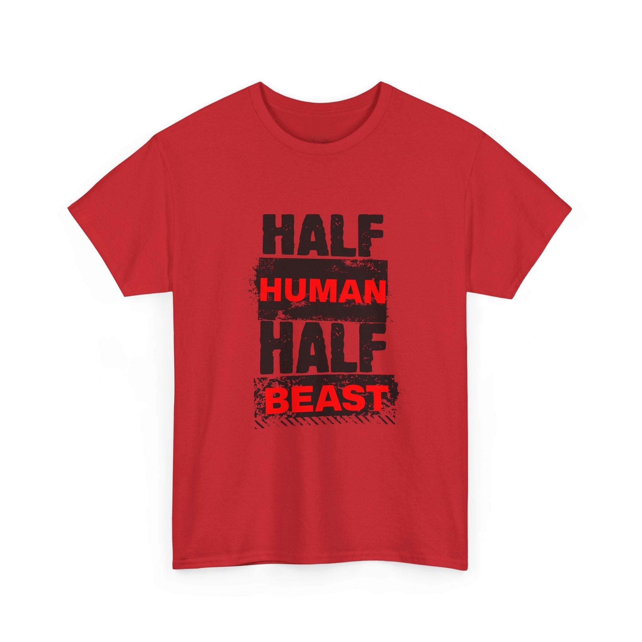 Half Human Half Beast shirt, Unisex Graphic T-Shirt, gym shirt, Unique Gift, fitness apperal, Statement Apparel