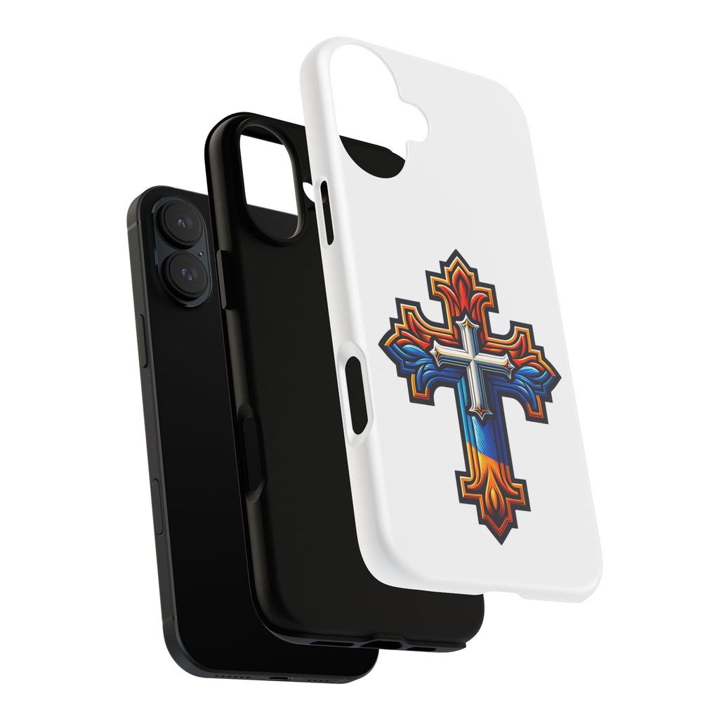 Armenian cross flag phone case iPhone Samsung Google, Christian phone case, white phone case